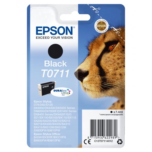 Epson T0711 - 7 Ml - Nero - Originale - Cartuccia D'inchiostro