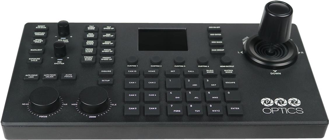 Ptzoptics Superjoy - Schwarz - Tasten - Joystick - Berührung - Gleichstrom - 6 W - 12 V - 370 Mm (pT-SuperjoY-G1)