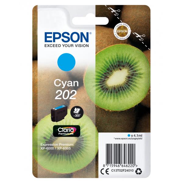 Epson 202 - 4.1 Ml - Cyan - Original - Blisterverpackung