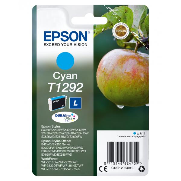 Epson T1292 - 7 Ml - Taglia L - Ciano - Originale