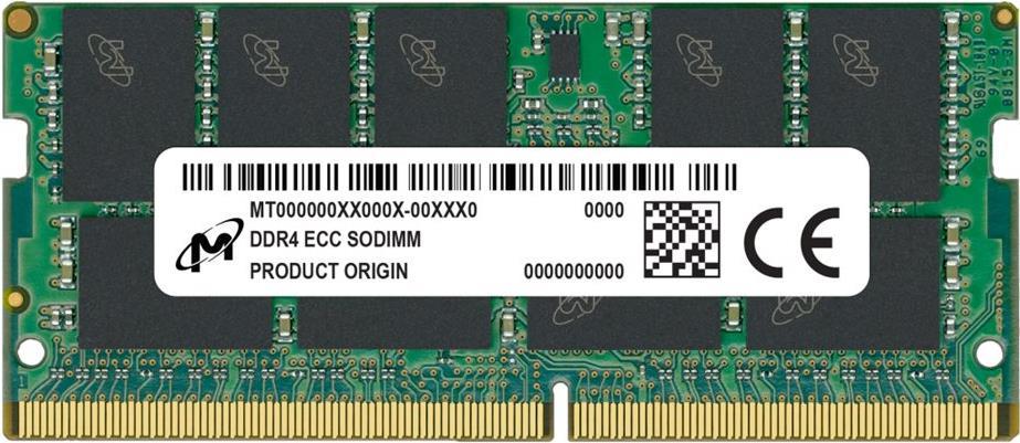 Crucial Ddr4 Ecc Sodimm 32gb 2rx8 3200 (mta18asf4g72hZ-3g2r)