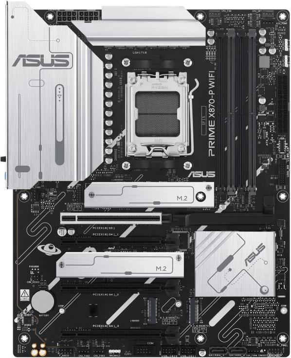 Asus Prime X870-P Wifi - Motherboard - Atx - Socket Am5 - Amd X870 Chipsatz - Usb4, Usb 3,2 Gen 2, UsB-C 3,2 Gen2, Usb 3,2 Gen 1 - WI-Fi 7, Bluetooth