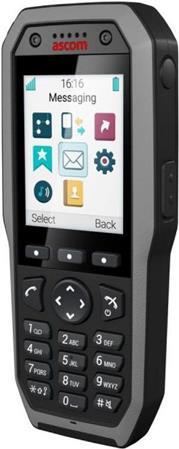 Ascom D83 Messenger - Widerstandsfähiges DecT-Handset - 2.4" LeD-Display § Bluetooth § Freisprechfunktion § Vibration § Ip67" Schwarz (dh8-Abaa)