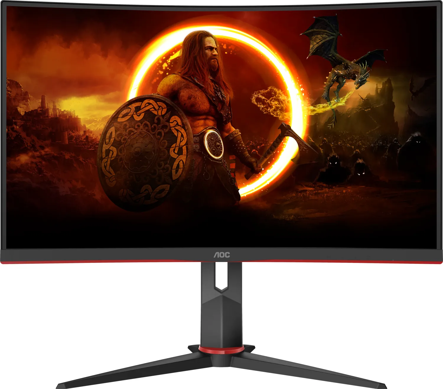Aoc G2 C27g2z3/bk Computerbildschirm 68,6 Cm (27") 1920 X 1080 Pixel Full Hd Led Schwarz - Rot (c27g2z3/bk)