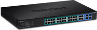 Trendnet Tpe 5028ws - Switch - Smart - 24 X 10/100/1000 (poe+) + 4 X KombI-GigabiT-Sfp - Desktop, An Rack Montierbar - Poe+ (370 W) - Ac 100 - 240 V