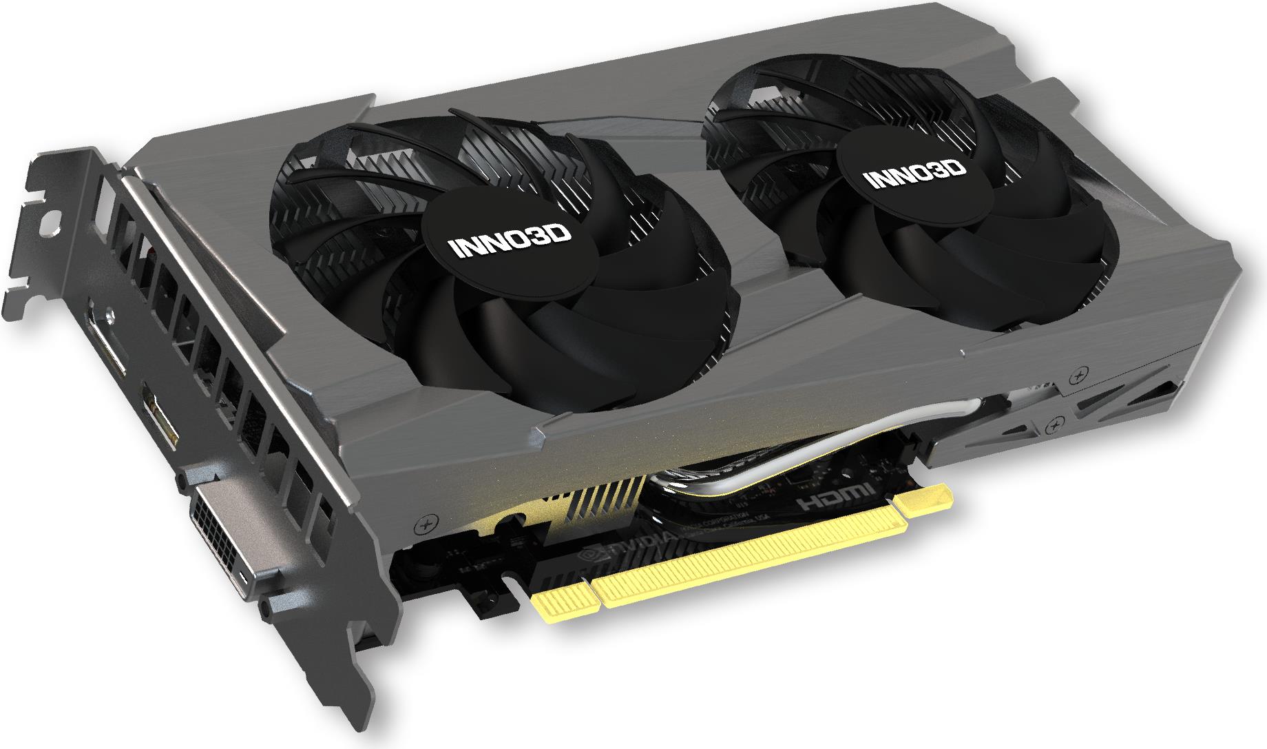 Innovision Inno3d Geforce Rtx 3050 Twin X2 - Grafikkarten - Gf Rtx 3050 - 8gb Gddr6 - Pcie 4,0 - Displayport, Hdmi, Dvi - Box (n30502-08d6-1711va41)