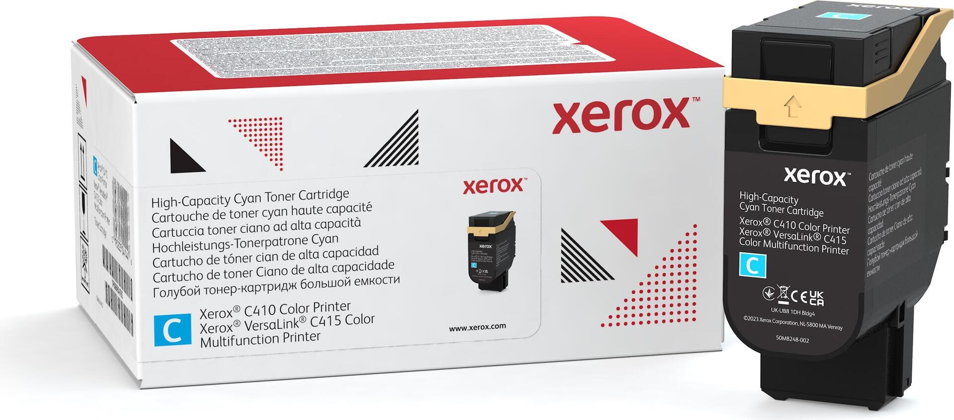 Xerox - Mit Hoher Kapazität - Cyan - Original - Box - Tonerpatrone Use And Return - Für Xerox C410, Versalink C415/dn