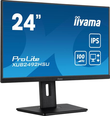 Iiyama Prolite Xub2492hsU-B6, Full Hd, Usb, Kit (usb), Schwarz Tft Monitor, Widescreen, 16:9, Bildschirmdiagonale: 60,5 Cm (23,8''), Auflösung: 1920x