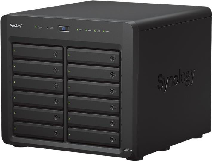 Synology Disk Station Ds3622xs+ - NaS-Server - 12 Schächte - Sata 6gb/s - Raid 0, 1, 5, 6, 10, Jbod, Raid F1 - Ram 16 Gb - Gigabit Ethernet / 10 Giga