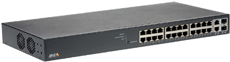 Axis T8524 Poe+ Network Switch - Switch - Verwaltet - 24 X 10/100/1000 (poe+) + 2 X Combo Gigabit Sfp (uplink) - Desktop, An Rack Montierbar - Poe+ (