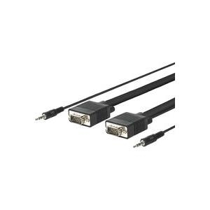 Vivolink 30m Vga + 3.5mm M/m VgA-Kabel Vga (D-Sub) Schwarz (provgas30)