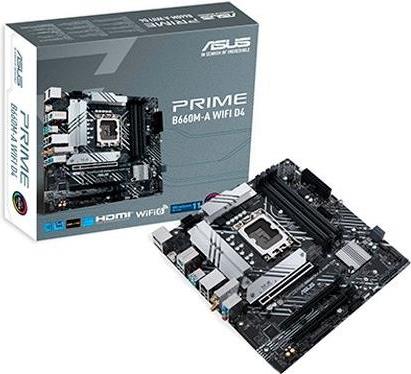 Asus Prime B660M-A Wifi D4 - Motherboard - Micro Atx - Lga1700-Sockel - B660 Chipsatz - UsB-C Gen1, Usb 3,2 Gen 1, Usb 3,2 Gen 2 - Gigabit Lan, WI-fi