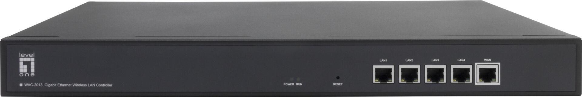 Levelone Gigabit WlaN-Controller Für Bis Zu 256 Ap's - Schwarz - Metall - Aktivität - Link - Leistung - 512 Mb - 16 Mb - 10,100,1000 Mbit/s (waC-2013)