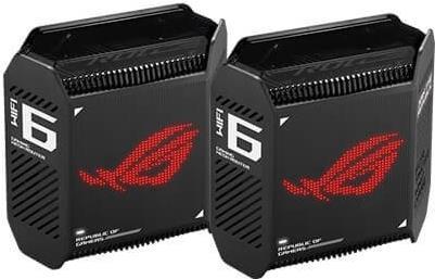 Asus Rog Rapture Gt6 - WlaN-System - (2 Router) - Netz 1gbe, 2,5gbe - WI-Fi 6 - DuaL-Band (90ig07f0-Mu9a20)