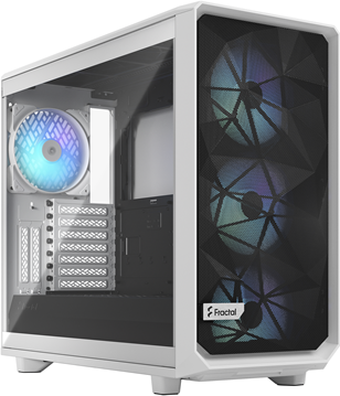 Fractal Design Meshify 2 Rgb - Tower - Erweitertes Atx - Seitenteil Mit Fenster (gehärtetes Glas) - Keine Spannungsversorgung (atx) - White Tg Clear