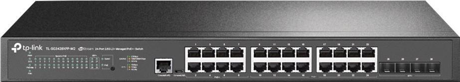 TP-Link Jetstream TL-Sg3428xpP-M2 V1 - Switch - L2+ - Managed - 16 X 10/100/1000/2.5g (poe+) + 8 X 10/100/1000/2500 (poe++) + 4 X 10 Gigabit Sfp+ - A