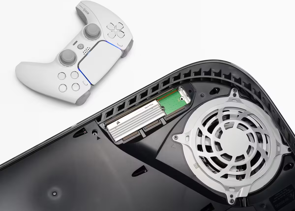 Corsair Force Series Mp600 Pro Lpx - Ssd - 2tb - Intern - M.2 2280 - Pcie 4,0 X4 (nvme) - 256-BiT-Aes - Integrierter Kühlkörper - Für Sony Playstatio