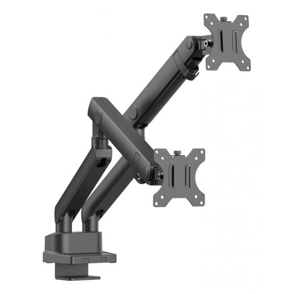 Urban Factory Fam02uF-Bk Supporti A Parete Per Tv 81,3 Cm [32] Scrivania Nero (dual: Spring Dual Monitor Arm -Black)