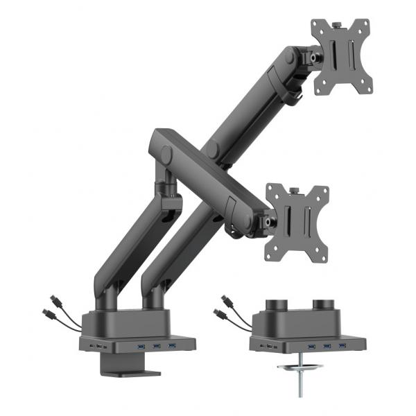 Dual Monitor Arm UsB-C 8-IN-1 Dock