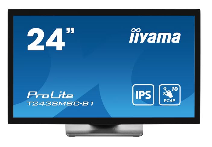 Iiyama Prolite T2438msC-B1 - LeD-Monitor - 61 Cm (24") (23.8" Sichtbar) - Touchscreen - 1920 X 1080 Full Hd (1080p) - Ips - 600 Cd/m² - 1000:1 - 5 ms