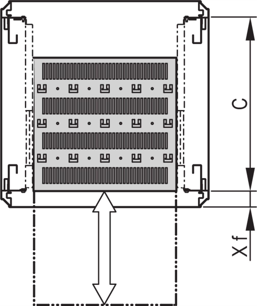 Schroff Shelf Tele.19"1u 500d Ral7035 (22130342)