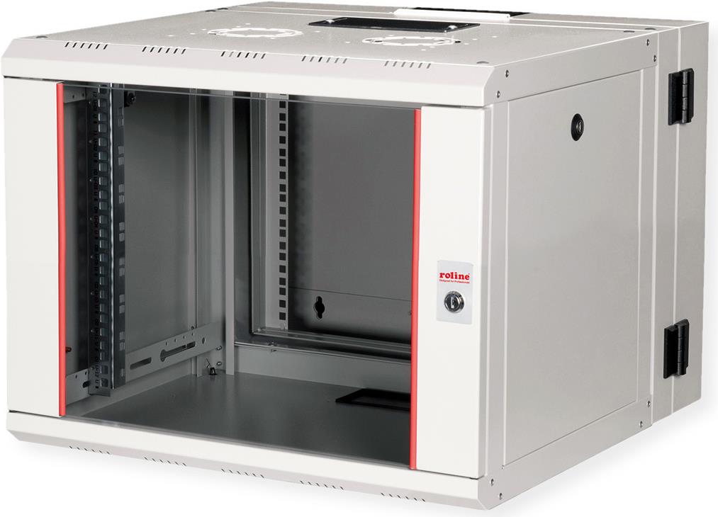 Roline 19 Zoll Wandgehäuse Pro 7 He 600x600 Bxt Zweiteilig Schwenkbar Grau - Wandgehäuse (26.21.0010)