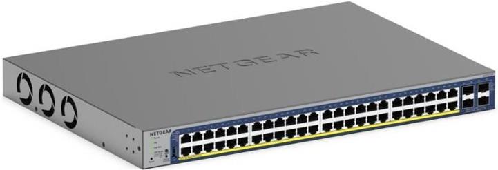 Netgear Smart Gs752txp - V3 - Switch - L3 Lite - Smart - 48 X 10/100/1000 (poe+) + 4 X Sfp+ - Desktop, An Rack Montierbar - Poe+ (380 W) (gs752txP-30