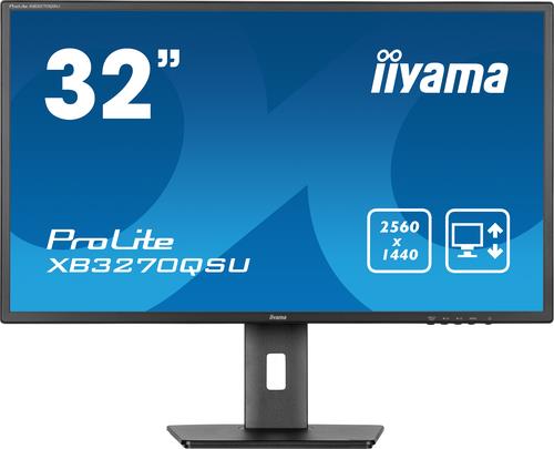 Iiyama Prolite Xb3270qsU-B1, 80cm (31,5''), Usb, Kit (usb), Schwarz Tft Monitor, Widescreen, 16:9, Bildschirmdiagonale: 80 Cm (31,5''), Auflösung: 25