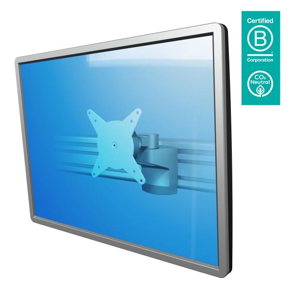Dataflex Viewlite Braccio Porta Monitor - Binario 402 (dataflex Viewlite Single Monitor Arm - Silver - Rail Mount - Fixed Height And Depth [5years wa