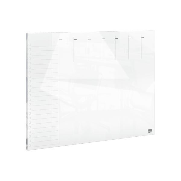 Nobo 1915602 Lavagna 430 X 560 Mm Vetro Magnetico (nobo Glass Weekly Planner Whiteboard 430x560mm White 1915602 Dd)