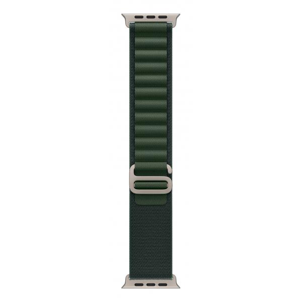 Apple Alpine Loop Verde Scuro [49 Mm] - Medium - Titanio Naturale (apple Watch 49 Dark Green N Ti Alp m)
