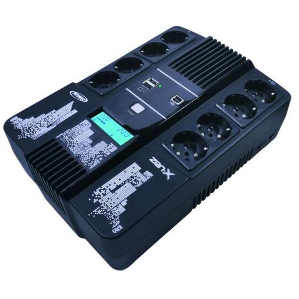 Infosec ZeN-X 1000 Gruppo Di Continuità [ups] A Linea Interattiva 1 Kva 600 W 8 Presa[e] Ac (zeN-X 1000 Fr/schuko - Warranty: 24m)