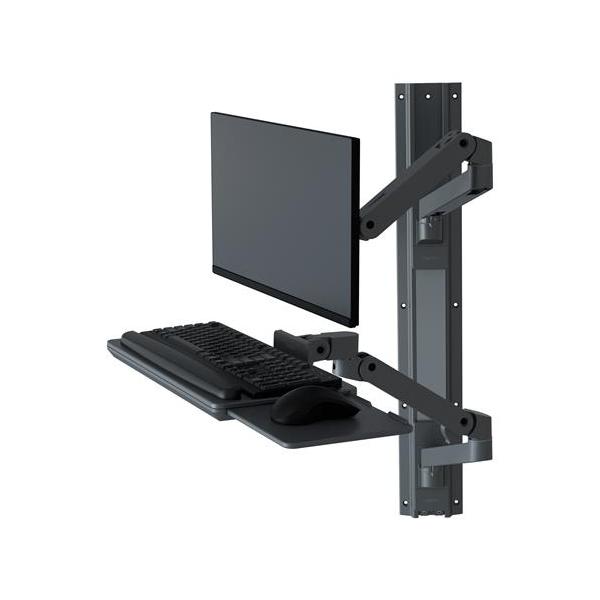 Ergotron Lx Pro Series 45-696-293 Supporti A Parete Per Tv 86,4 Cm [34] Grigio Scuro (ergotron Lx Pro - Mounting Kit [2 Arms, 2 Extensions, Keyboard