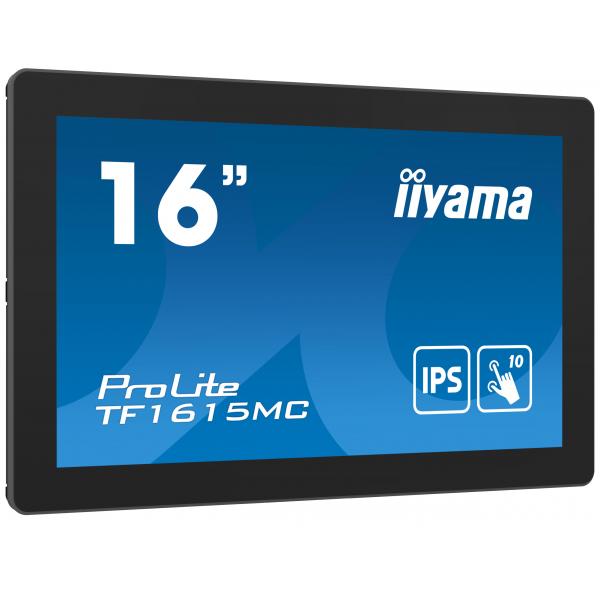 Iiyama Prolite Tf1615mC-B1 Monitor Pc 39,6 Cm [15.6] 1920 X 1080 Pixel Full Hd Touch Screen Nero (16 Prolite Tf1615mC-B1 Touch Screen Monitor - 16 bl