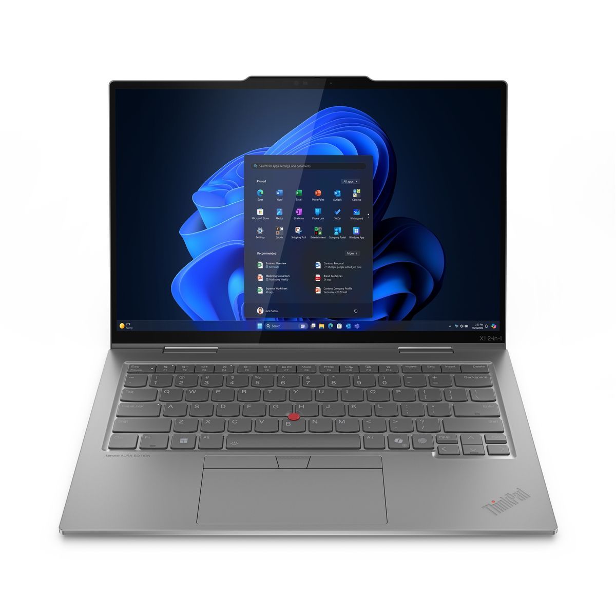 Lenovo Thinkpad X1 2-IN-1 Gen 10 Aura Edition Copilot+ Pc Intel Core Ultra 7 258v Ibrido [2 In 1] 35,6 Cm [14] Touch Screen 2.8k 32 Gb Lpddr5X-Sdram