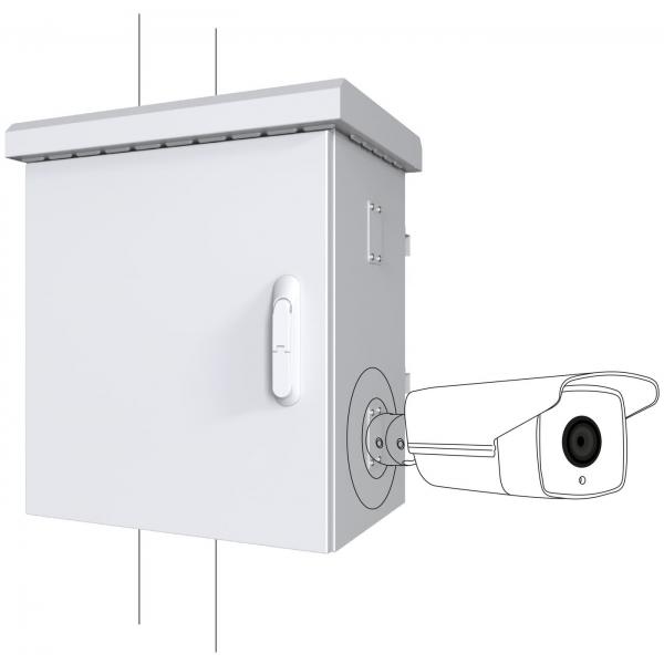 Lanview Rcctv004 Rack 0u Bianco (maxi Classic Pole Mounted - Cctv Cabinet For 4 Cameras - 575 X 425 X 700mm - White - Warranty: 60m)