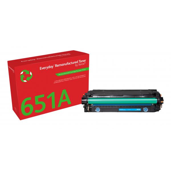 Toner Rigenerato Everyday™ Di Xerox Ciano Compatibile Con Hp 651a 650a 307a [ce341a/ce271a/ce741a], Capacità Standard (toner Cyan Hp 651a/650a/307a -