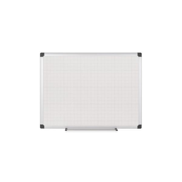 BI-Office Ma0521170 Lavagna 1200 X 900 Mm (bI-Office Maya Gridded Double Sided Non Magnetic Whiteboard Melamine Aluminium Frame 1200x900mm - Ma052117