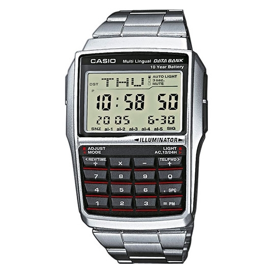 Casio Vintage Mod. Databank Calculator - Silver