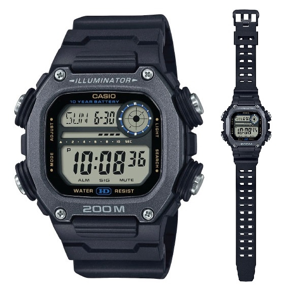 Casio Sport Mod. Illuminator Diver 200m. 10 Years Battery - Xl Strap