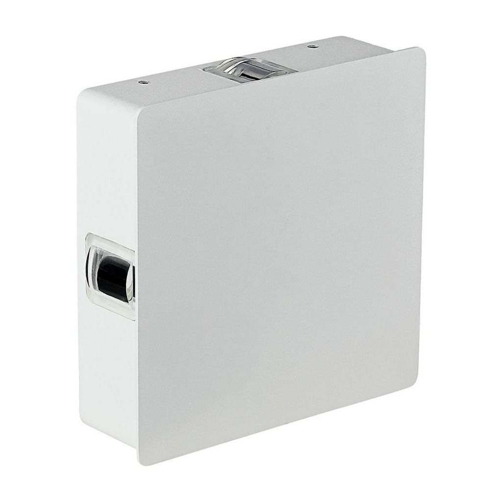 4w Led Wall Light White Body Square 4000k Ip65