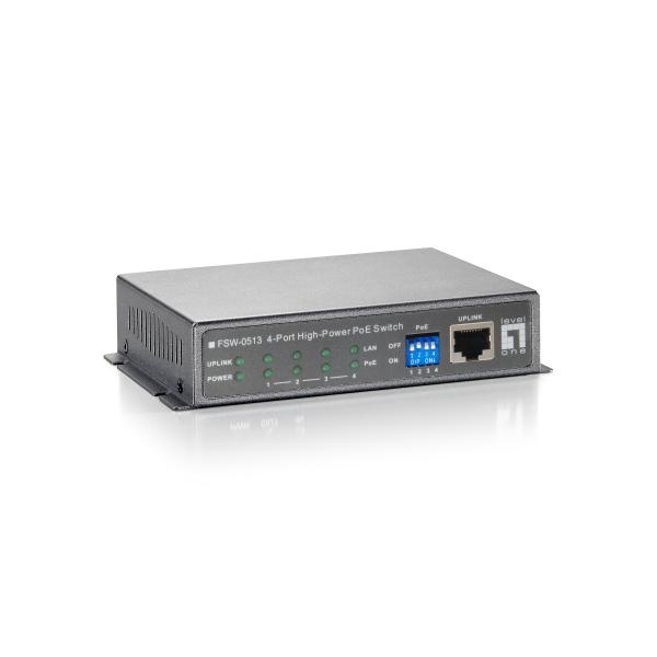 Levelone FsW-0513 - Switch - 4 X 10/100 (poe)