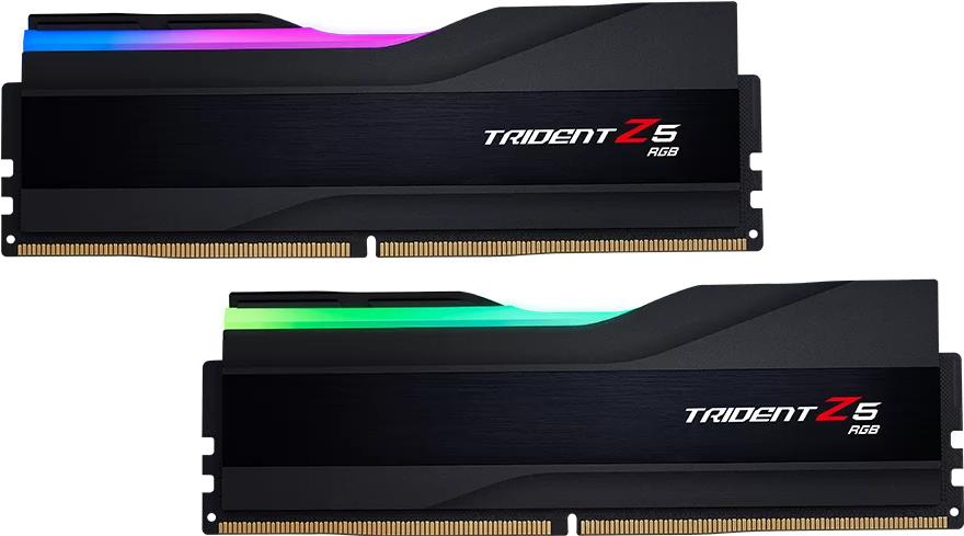 G.skill Trident Z5 Rgb - Ddr5 - Kit - 48gb: 2 X 24gb - Dimm 288-Pin - 8200 Mhz / Pc5-65600 - Cl40 - ON-Die Ecc - Mattschwarz (f5-8200j4052f24gx2-Tz5r