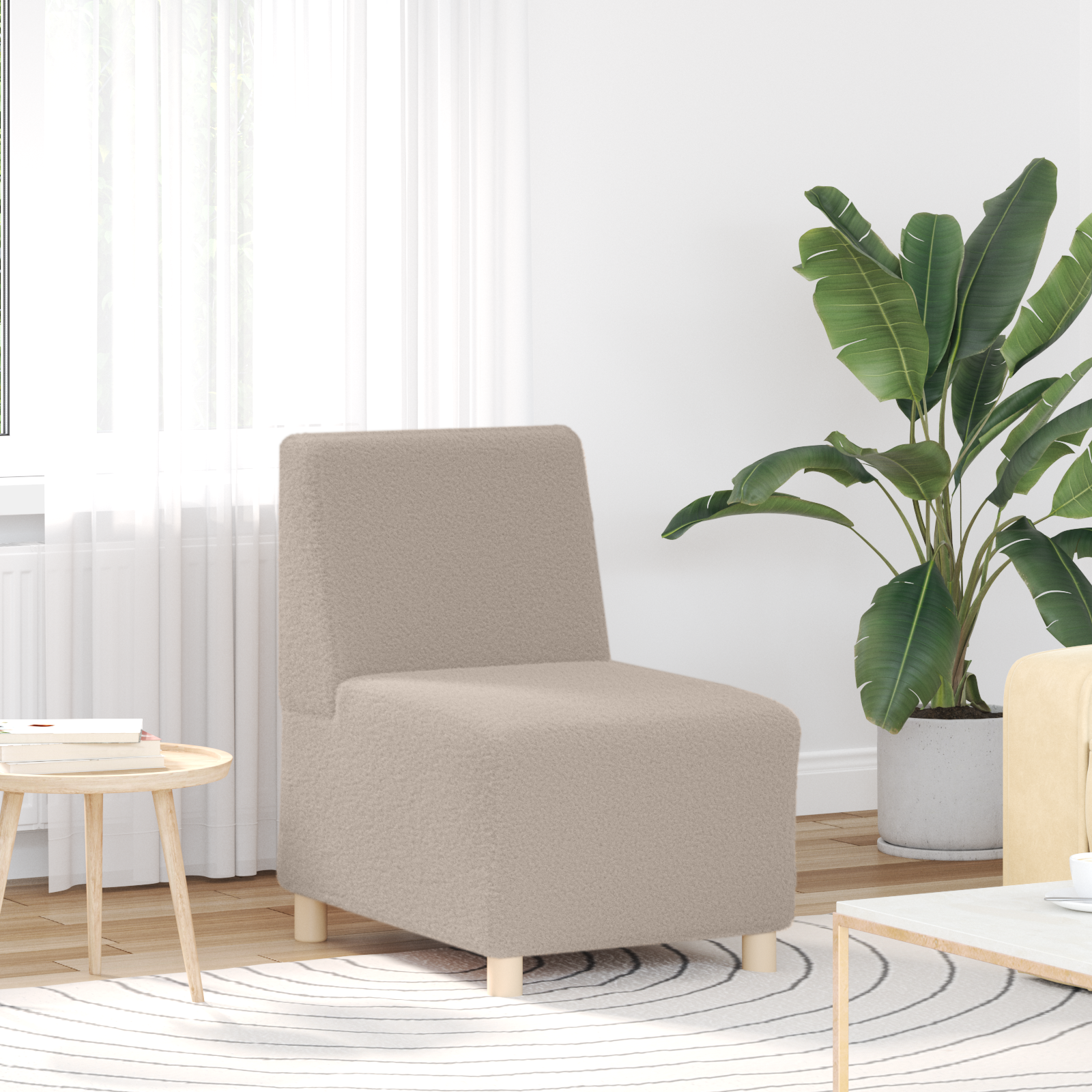 Unità Di Divano Modulare Senza Braccioli 3 Pcs Grigio Chiaro - Image 3