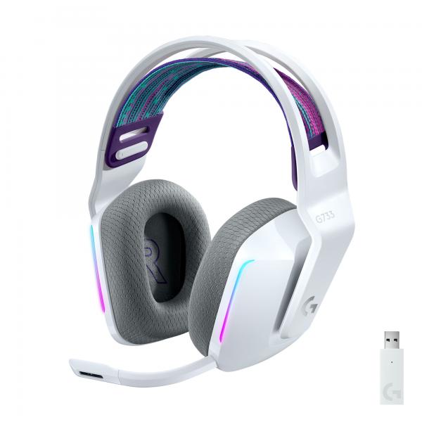Logitech G 981-000883 Cuffia E Auricolare Wireless A Padiglione Gaming Bianco (logitech G G733 Lightspeed Wireless Rg)