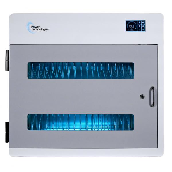 Power Technologies Cnc Series CleaN-N-ChargE-18 [cnC-18] Armadio Per La Gestione Dei Dispositivi Portatili Grigio (cnC-18 UV-C Sanitize & Charge)