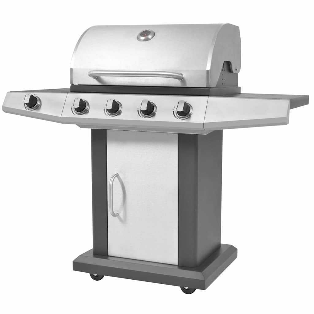 Griglia Barbecue A Gas Argento Acciaio Inossidabile