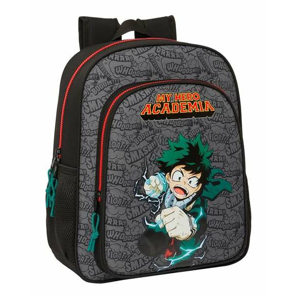 Zaino Scuola My Hero Academia Nero 32 X 38 X 12 cm