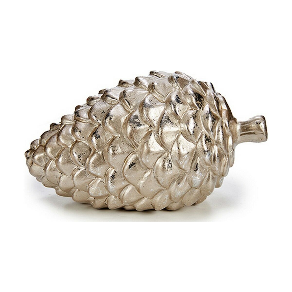 Statua Decorativa Krist+ Dorato Argentato Argento Ananas 9 x 10 x 16 cm