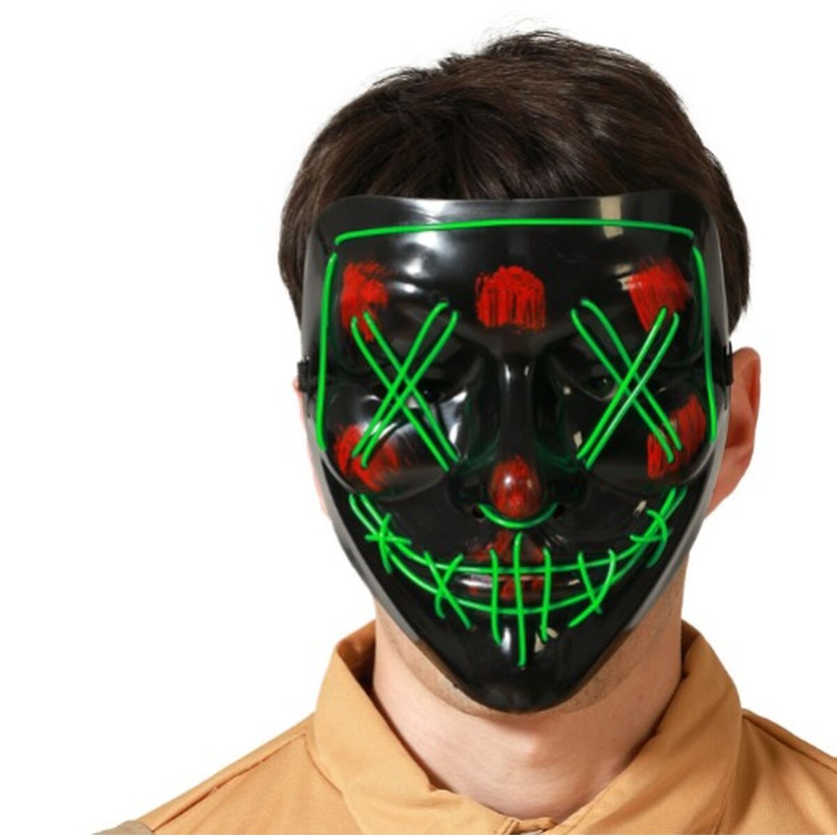 Maschera Verde Terrore Luce LED